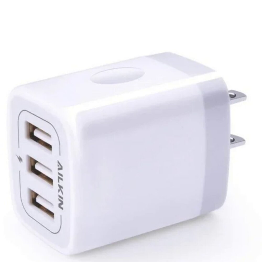 NEW Ailkin USB 3 Multi Port Charger Cube